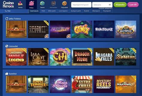 Casino Heroes – Upea kasinoseikkailu ja 5€ ilmaista .